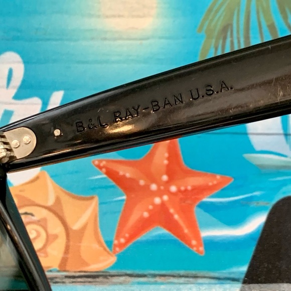 🖤😎🤍RAY-BAN COLLECTOR “RARE” BAUSCH & LOMB VINTAGE BLACK PEARL MOSAIC WAYFARER - Picture 7 of 15